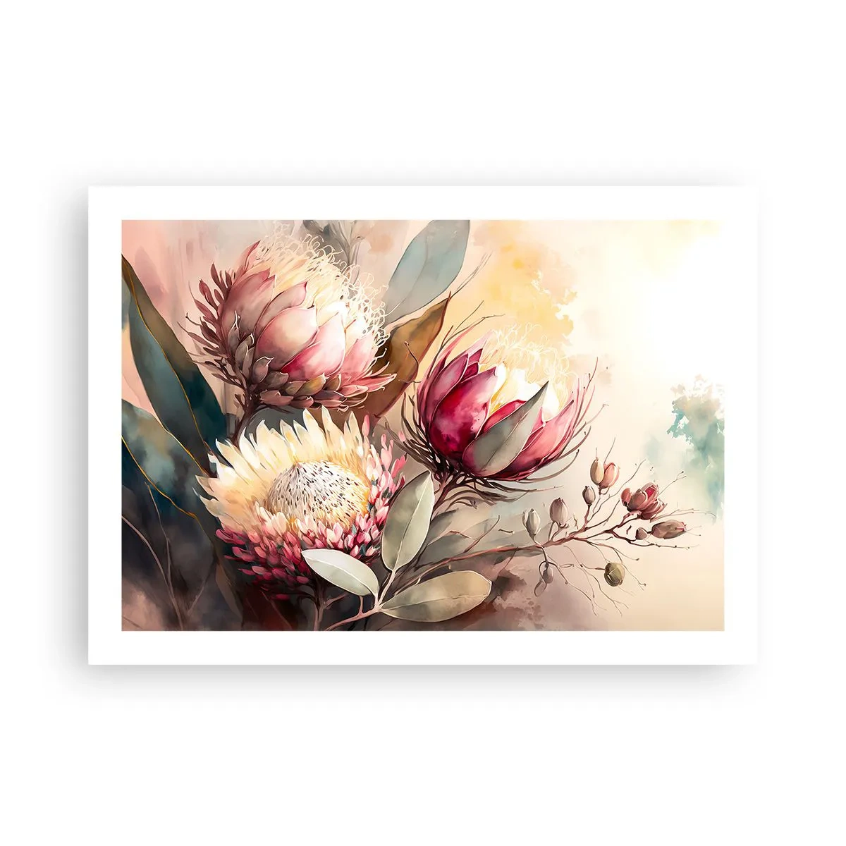 Póster - De perfil y de frente - 70x50 cm