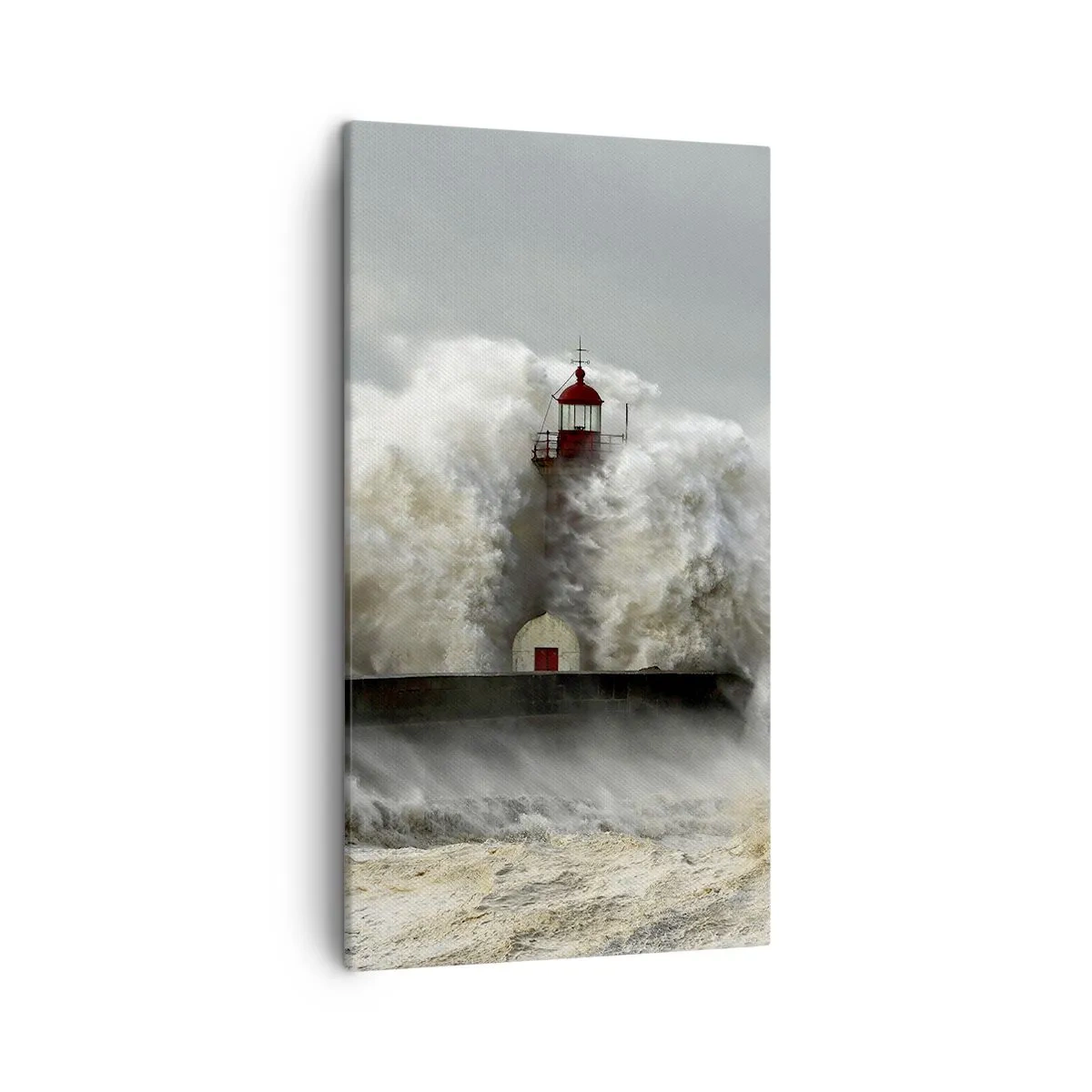 Cuadro sobre lienzo - Impresión de Imagen - La furia del océano - 45x80 cm