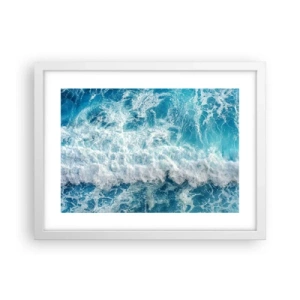 Póster en marco blanco - Alegre y con mucho brío - 40x30 cm