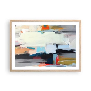 Póster en marco roble claro - ¿Existe un método único? - 70x50 cm
