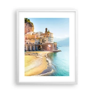 Póster en marco blanco - Una ciudad extraordinaria - 40x50 cm