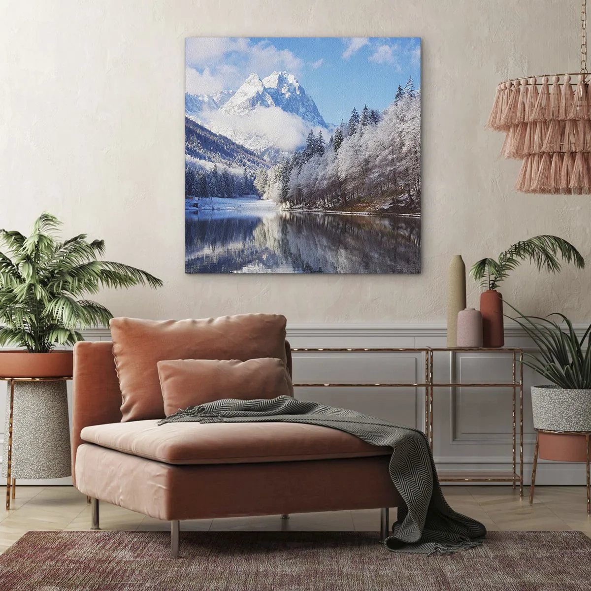 Cuadro sobre lienzo - Impresión de Imagen - Guardia de nieve - 40x40 cm