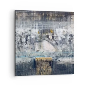 Cuadro sobre lienzo - Impresión de Imagen - Hielo abstracto - 70x70 cm