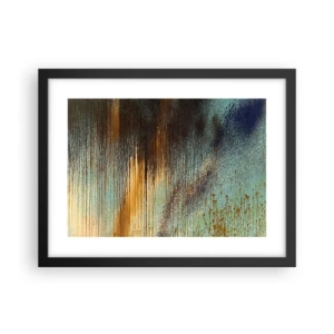 Póster en marco negro - Una composición colorista no accidental - 40x30 cm