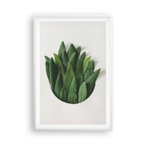 Póster en marco blanco - Curiosidad desenfrenada - 61x91 cm