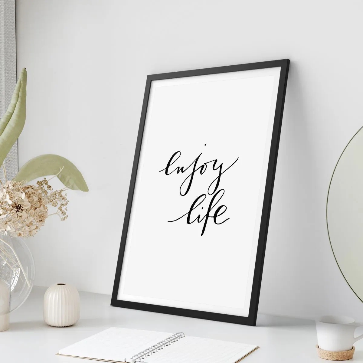 Póster en marco negro - Nada que añadir... - 30x40 cm