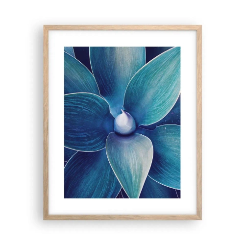 Póster en marco roble claro - Azul del cielo - 40x50 cm