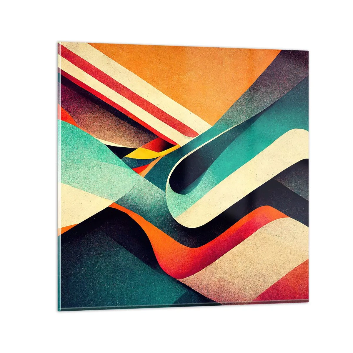 Cuadro sobre vidrio - Impresiones sobre Vidrio - Composición intensa - 30x30 cm