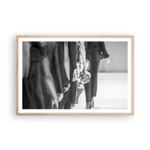 Póster en marco roble claro - Un desfile con estilo - 91x61 cm