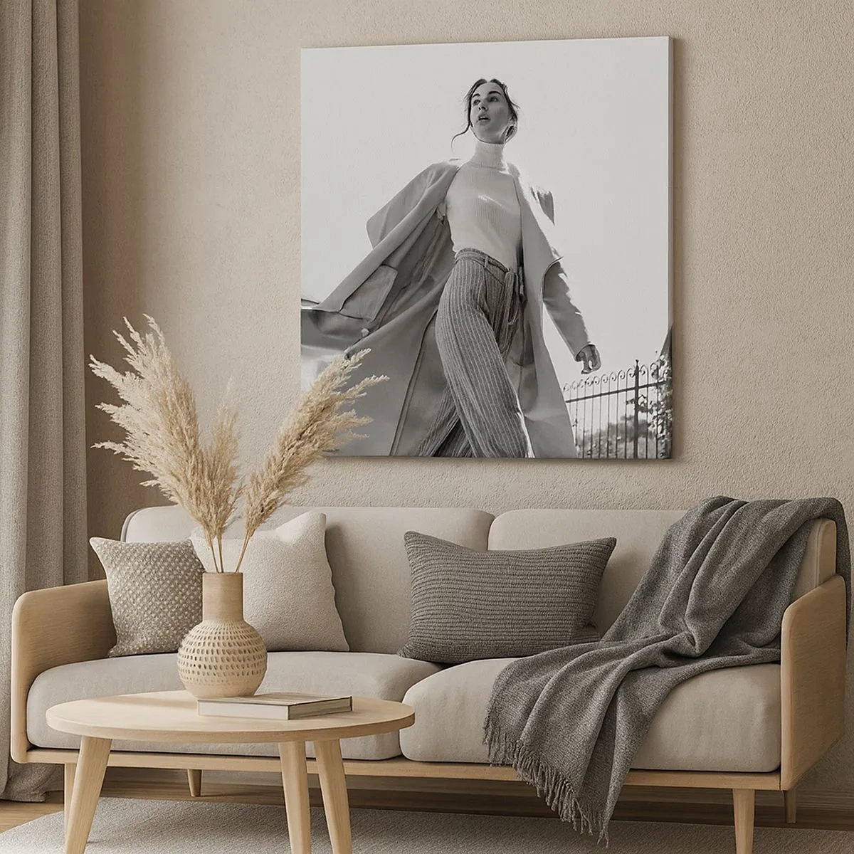 Cuadro sobre lienzo - Impresión de Imagen - ¿Vienes conmigo? - 30x30 cm