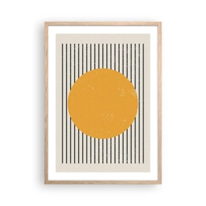 Póster en marco roble claro - El poder de la sencillez - 50x70 cm