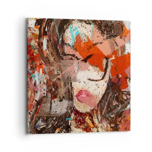 Cuadro sobre lienzo - Impresión de Imagen - Nadie sabe cómo eres realmente - 70x70 cm