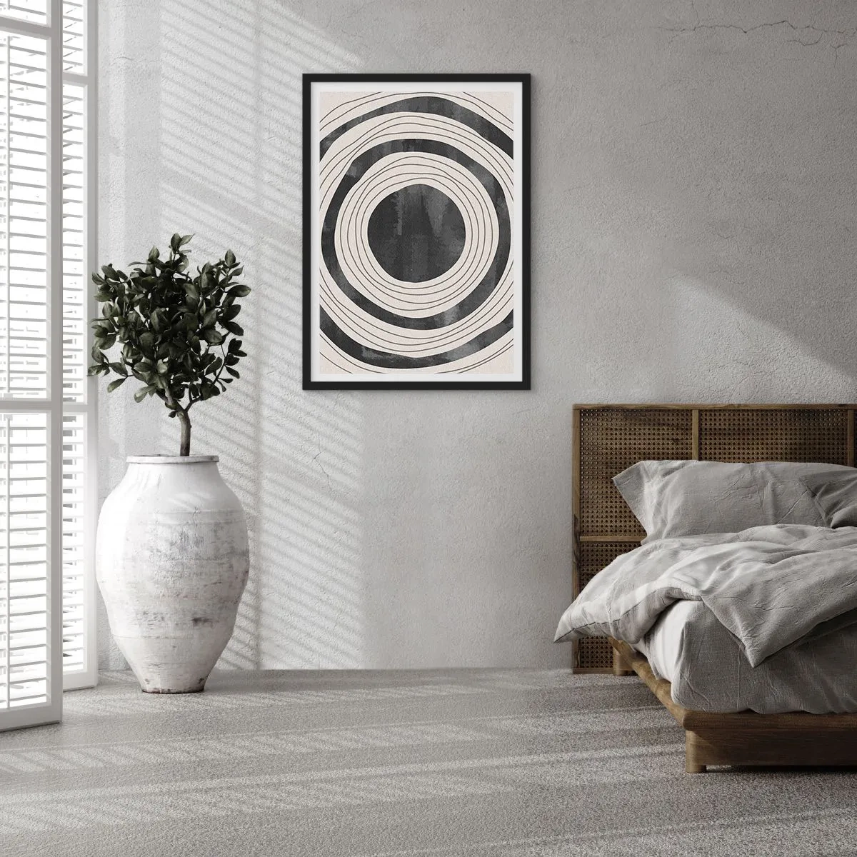 Póster en marco negro - En el centro mismo - 61x91 cm