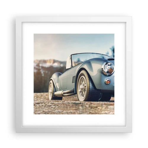 Póster en marco blanco - Porque el estilo importa - 30x30 cm