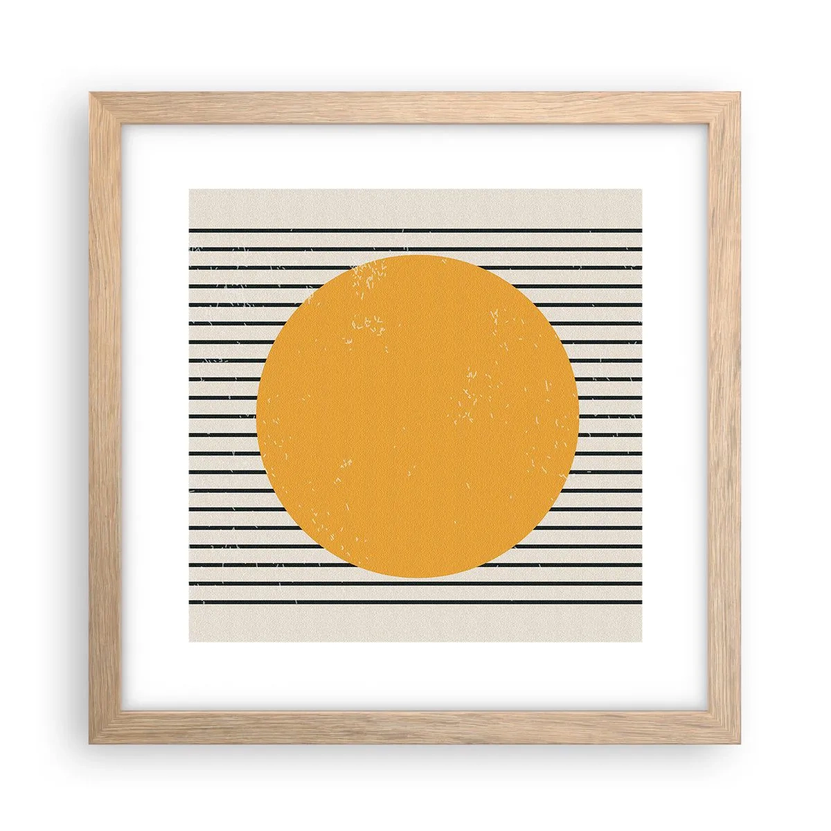 Póster en marco roble claro - El poder de la sencillez - 30x30 cm