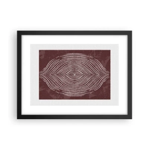Póster en marco negro - El espacio habla - 40x30 cm