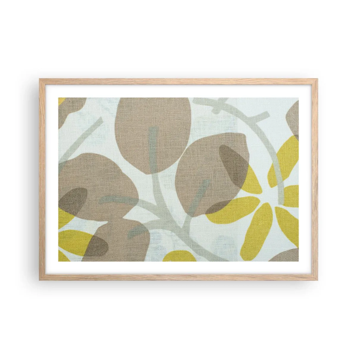 Póster en marco roble claro - Composición a pleno sol - 70x50 cm