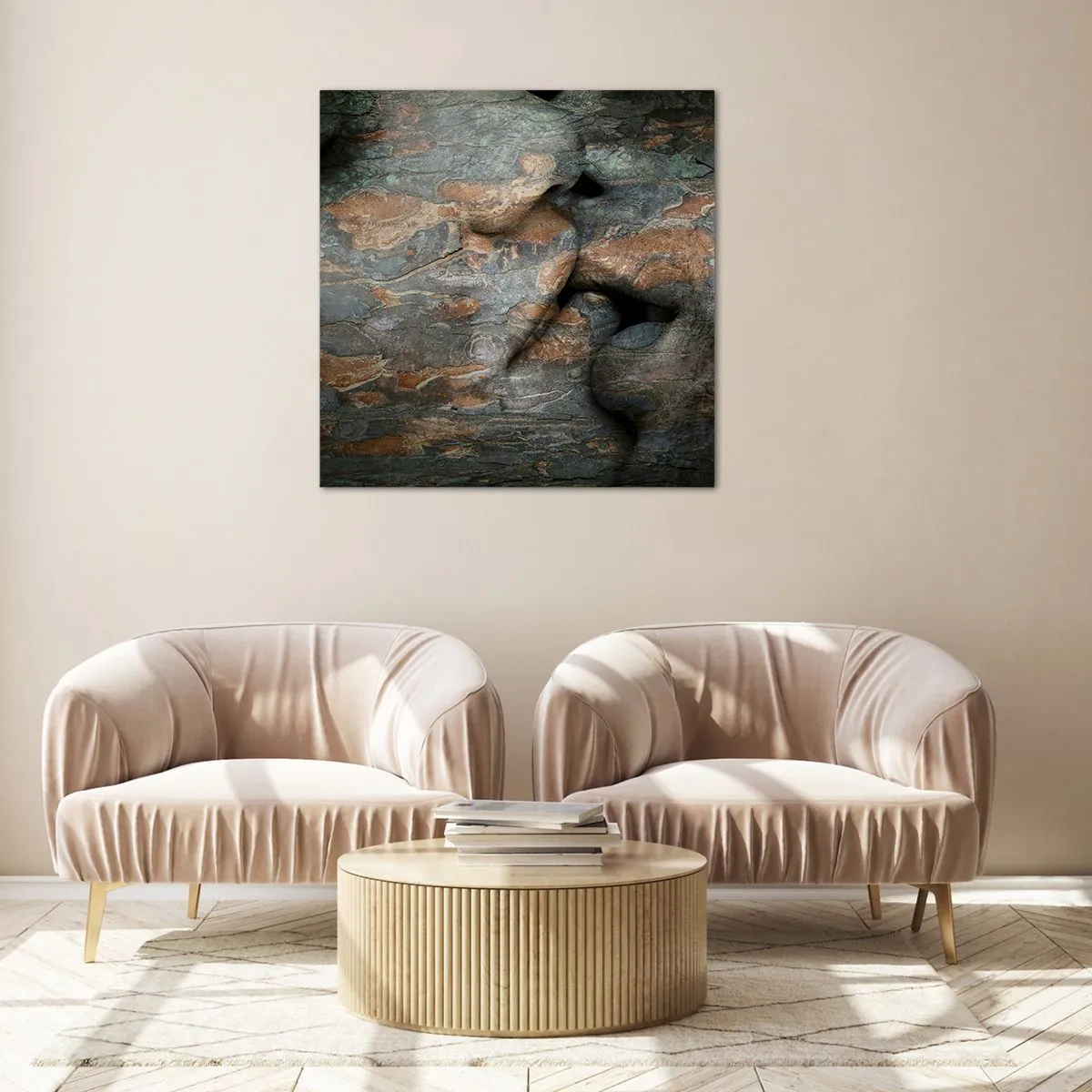 Cuadro sobre vidrio - Impresiones sobre Vidrio - Juntos para siempre - 40x40 cm