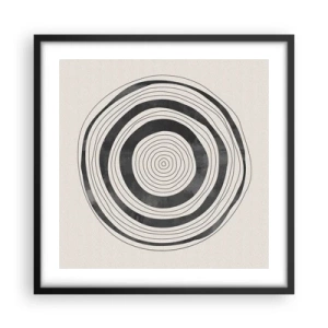 Póster en marco negro - Lo importante es lo que hay entre medias - 50x50 cm