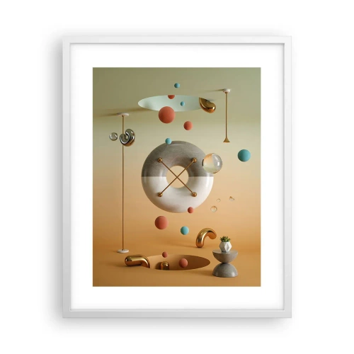Póster en marco blanco - Todo puede suceder - 40x50 cm