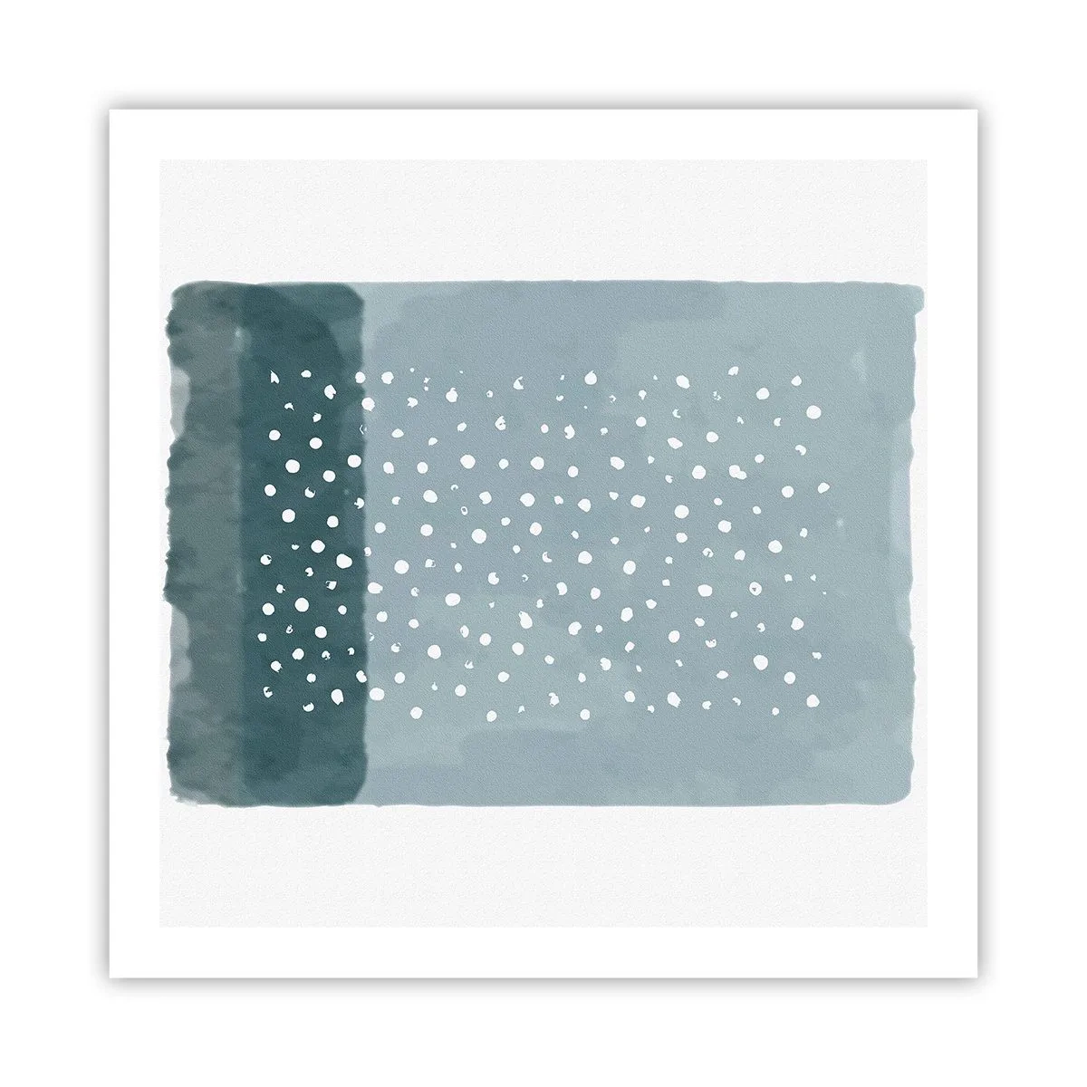 Póster - Creación sobre azul - 60x60 cm