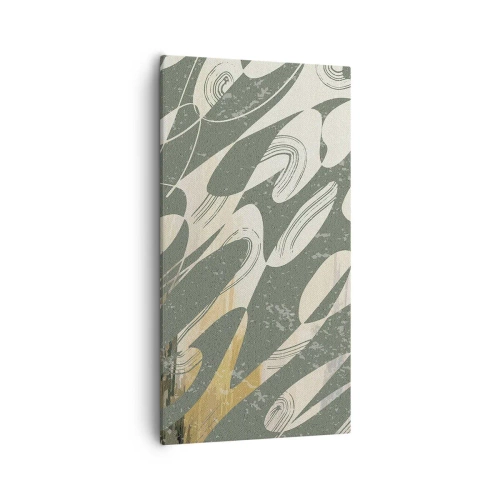 Cuadro sobre lienzo - Impresión de Imagen - Abstracción rítmica - 55x100 cm