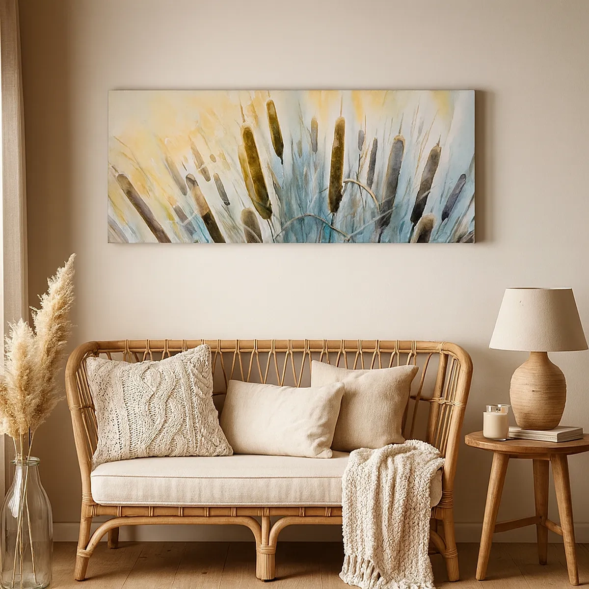 Cuadro sobre lienzo - Impresión de Imagen - El frío del agua, el calor del sol - 30x30 cm