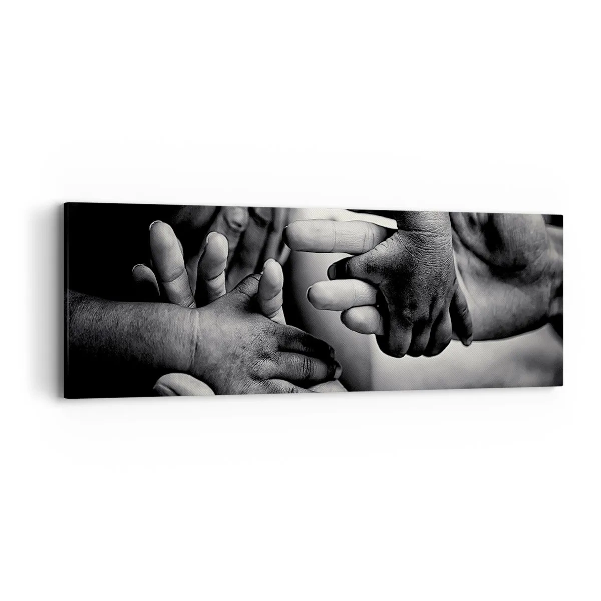 Cuadro sobre lienzo - Impresión de Imagen - Ser humano - 90x30 cm