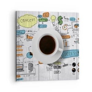 Cuadro sobre lienzo - Impresión de Imagen - Tiempo de descanso - 70x70 cm