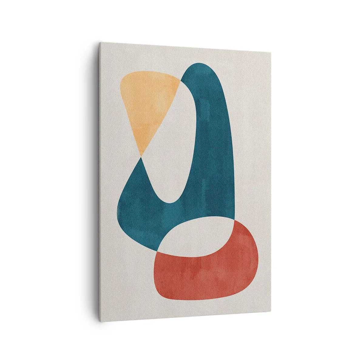 Cuadro sobre lienzo - Impresión de Imagen - Formas abstractas en colores armoniosos - 70x100cm - Influencias y metamorfosis - Decoración de pared moderna para salón y dormitorio ARTTOR