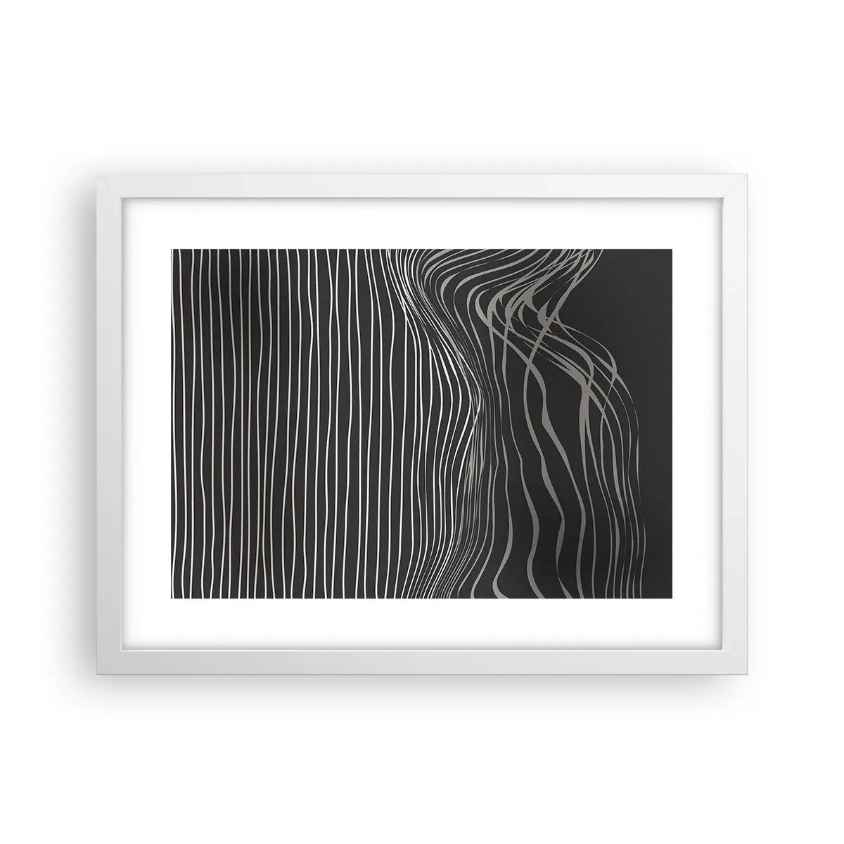 Póster en marco blanco - Ritmo y acento - 40x30 cm