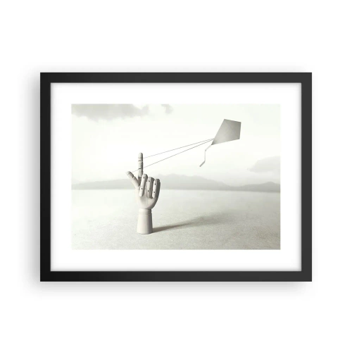 Póster en marco negro - Una prueba de fuerza - 40x30 cm
