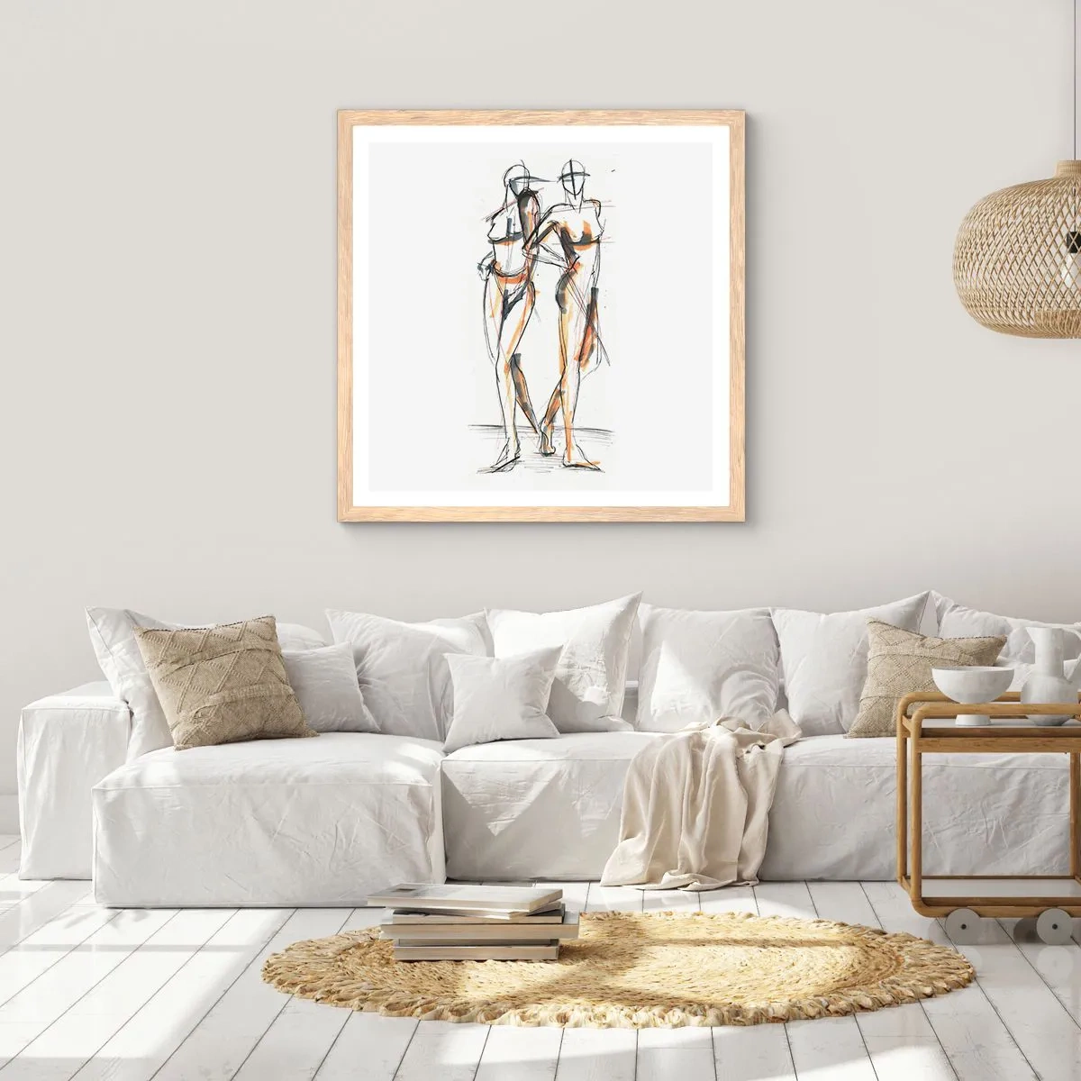 Póster en marco roble claro - Un estudio sobre el encanto - 60x60 cm