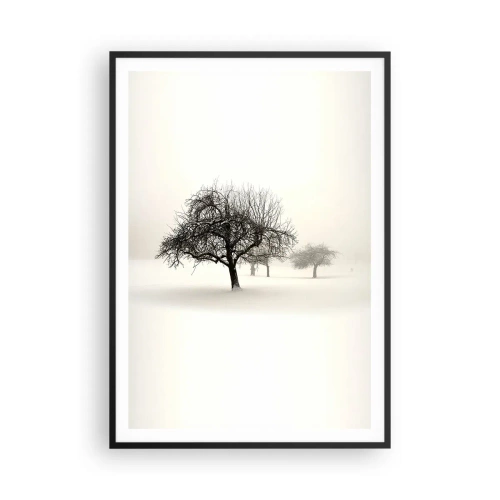 Póster en marco negro - Sueño de invierno - 70x100 cm