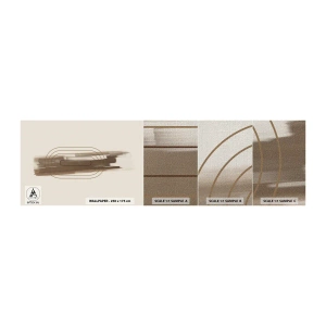 Muestra de fotomural Premium Canvas - Un soplo de gris - Abstracción, Pedazo, Arte Moderno - 100x30 cm