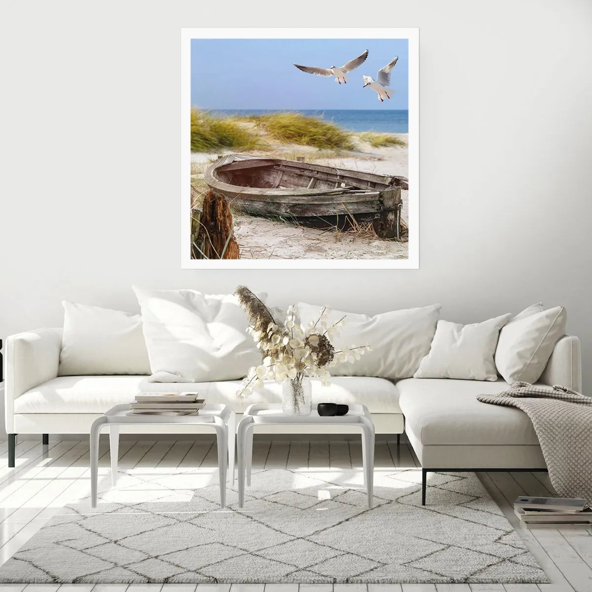 Póster - Bañada por el viento - 50x50 cm