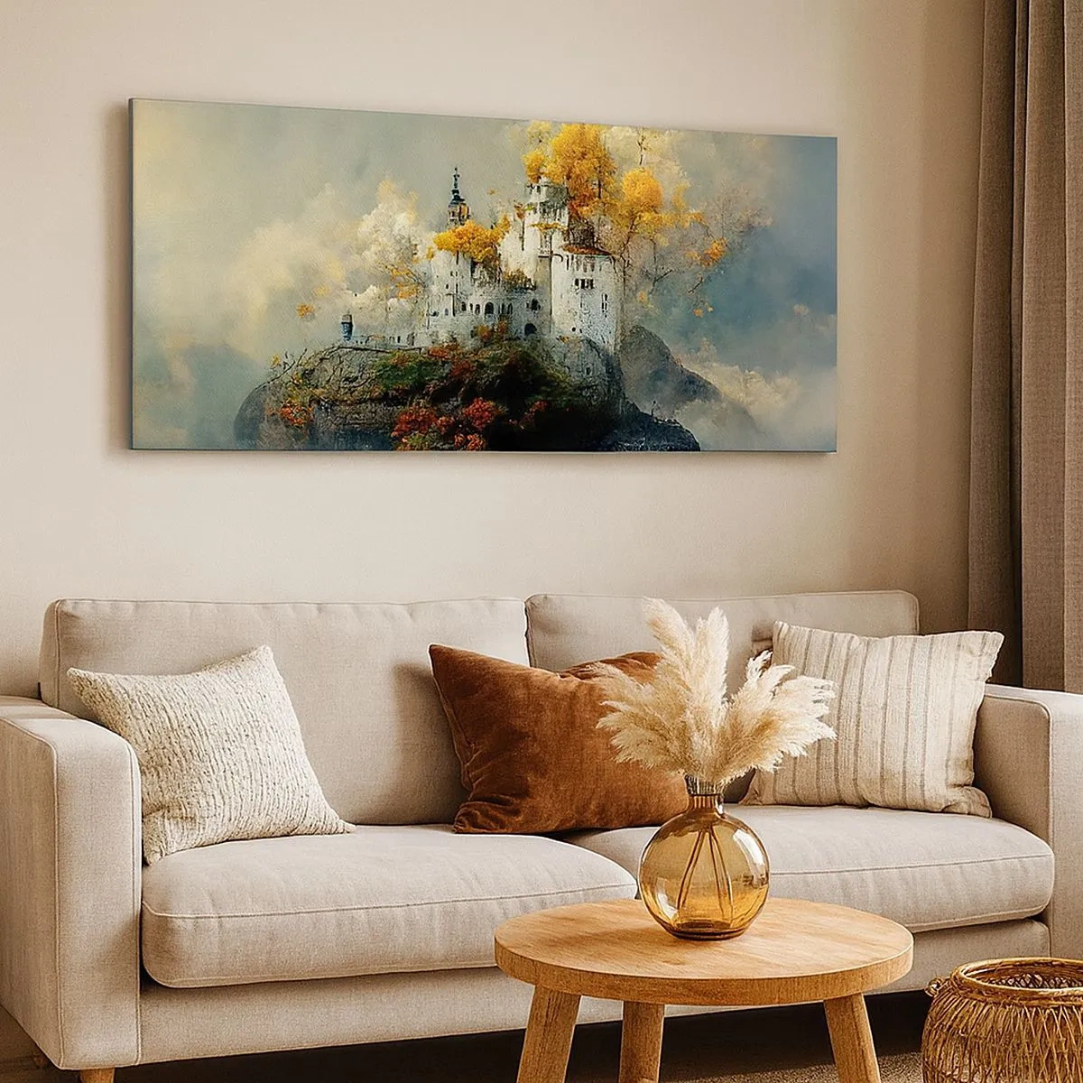 Cuadro sobre lienzo - Impresión de Imagen - El comienzo de una historia romántica - 100x40 cm