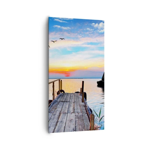 Cuadro sobre lienzo - Impresión de Imagen - Que llegue la noche - 65x120 cm