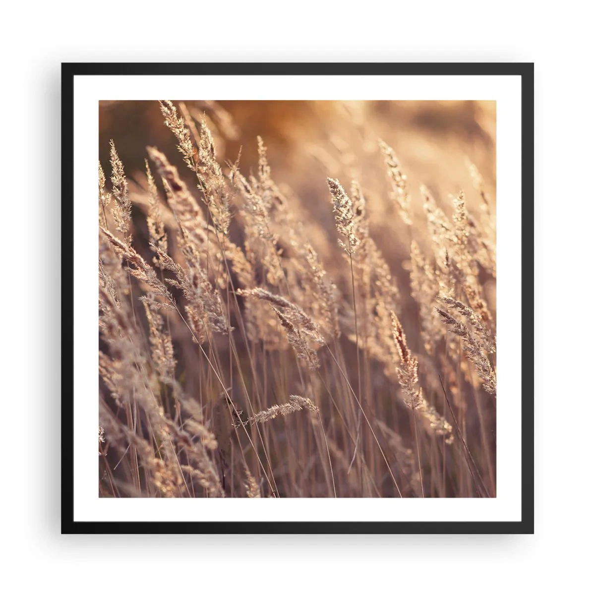 Póster en marco negro - Listos para dar la bienvenida al otoño - 60x60 cm