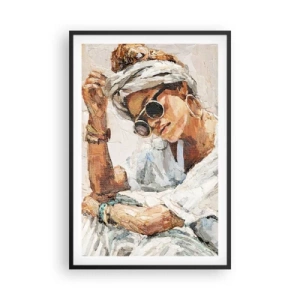 Póster en marco negro - Retrato a pleno sol - 61x91 cm