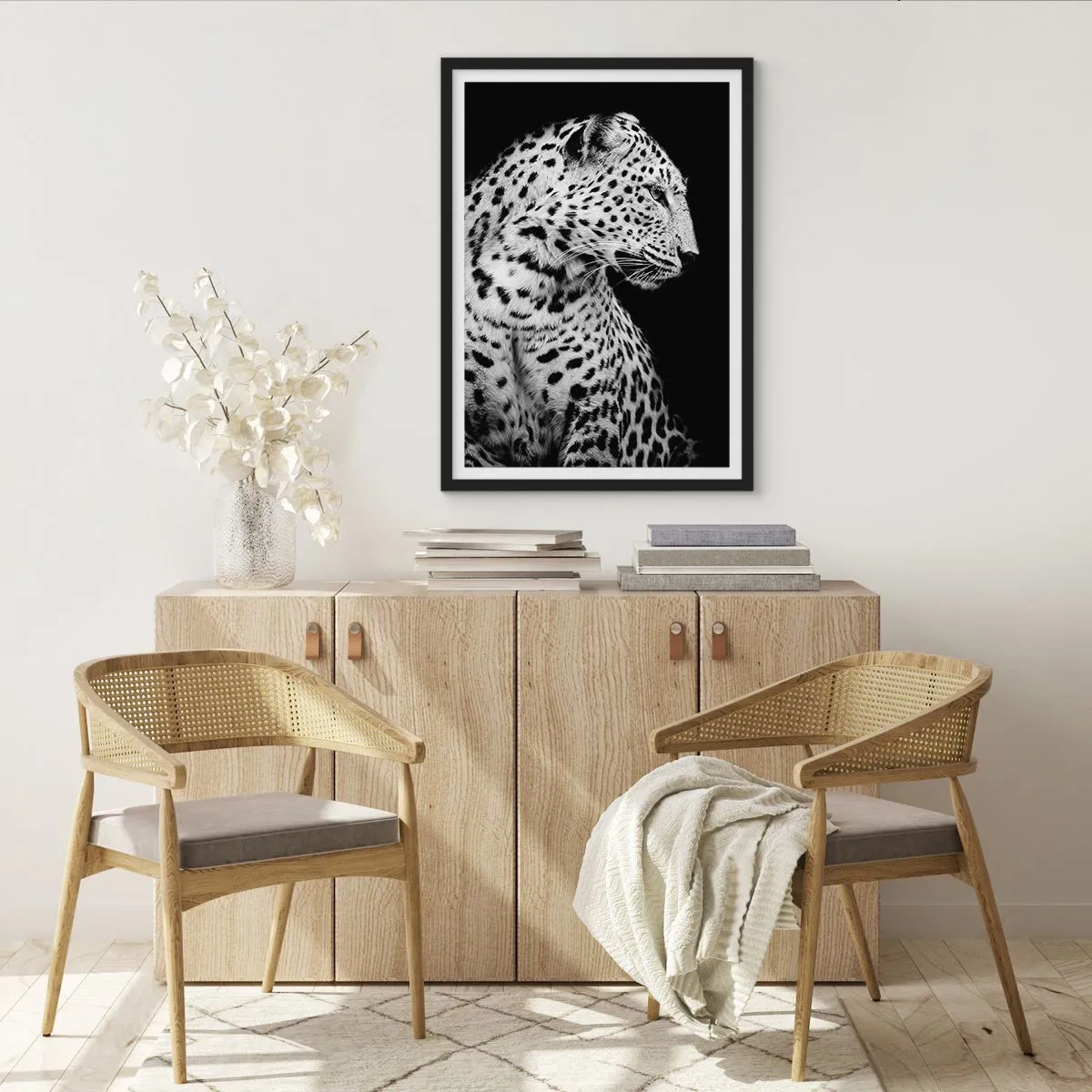 Póster en marco negro - El perfil derecho es perfecto - 61x91 cm