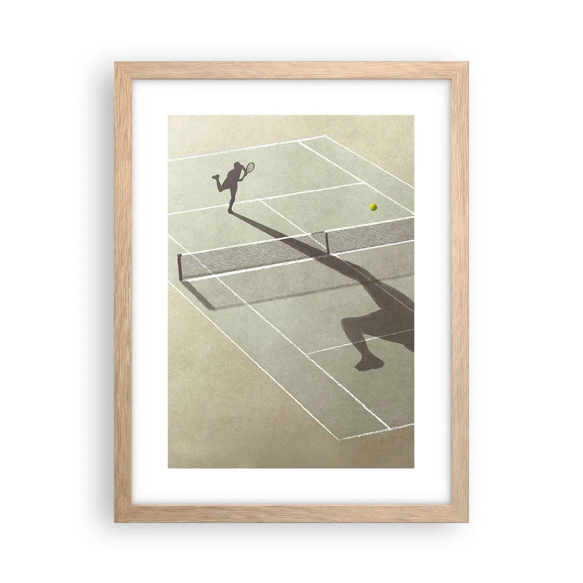 Póster en marco roble claro - Véncete a ti mismo - 30x40 cm