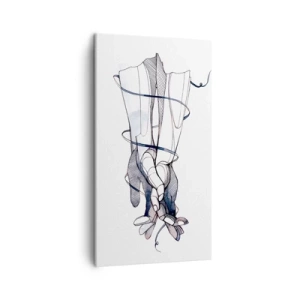 Cuadro sobre lienzo - Impresión de Imagen - Un estudio sobre el contacto - 45x80 cm