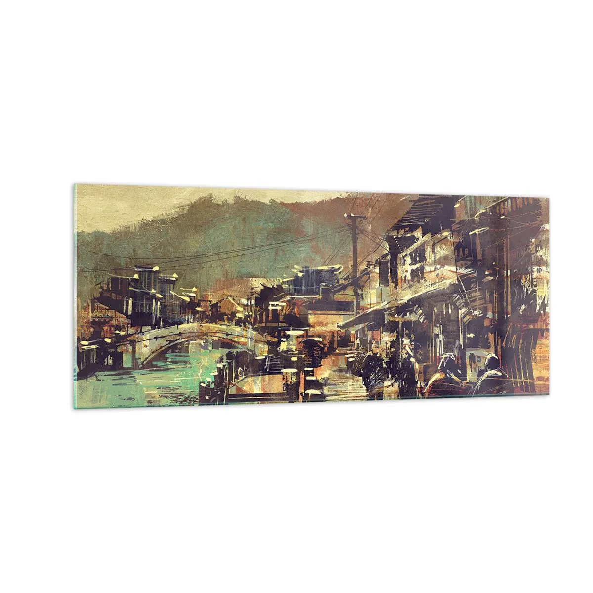 Cuadro sobre vidrio - Impresiones sobre Vidrio - La vida como riqueza de grises - 100x40 cm