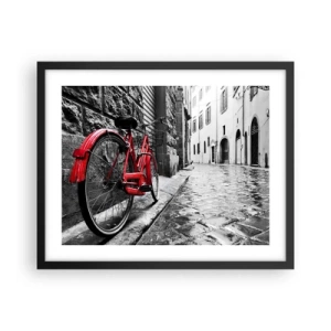 Póster en marco negro - La verdadera belleza no envejece - 50x40 cm