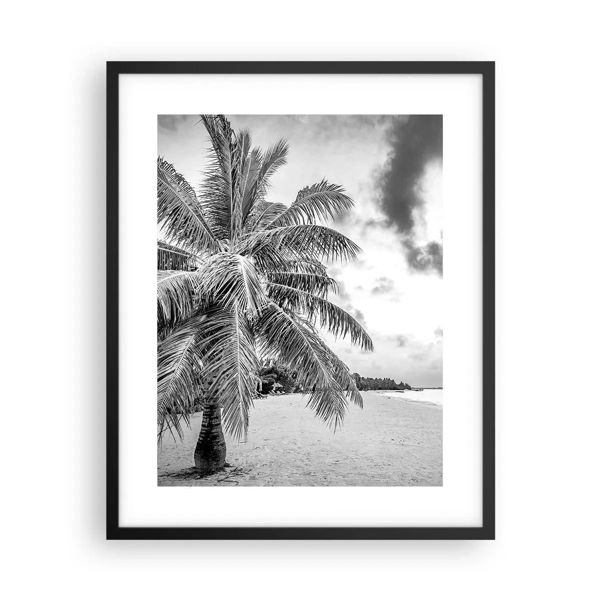Póster en marco negro - Anhelo de soledad.... - 40x50 cm