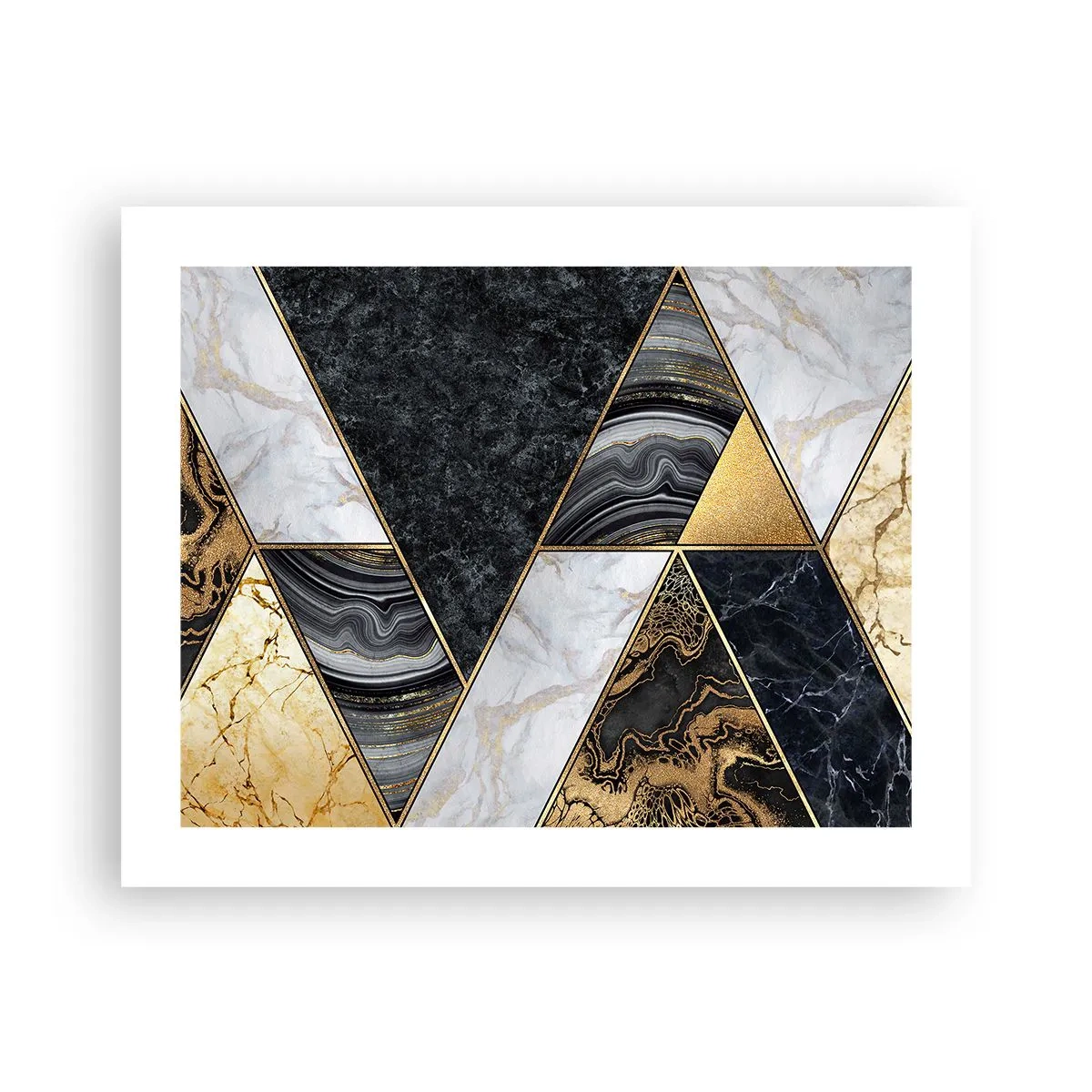 Póster - Collage de piedras - 50x40 cm