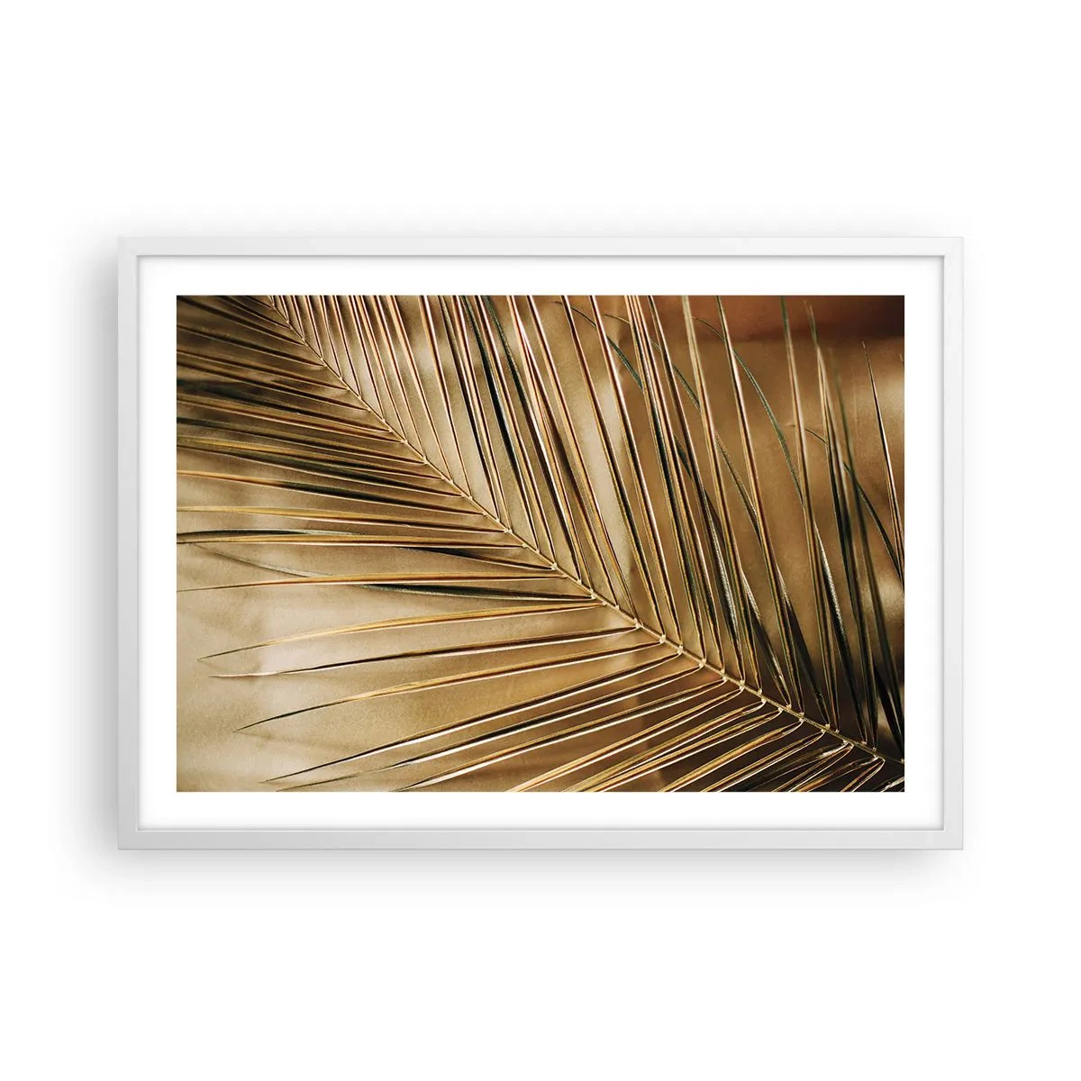 Póster en marco blanco - Una columnata natural - 70x50 cm