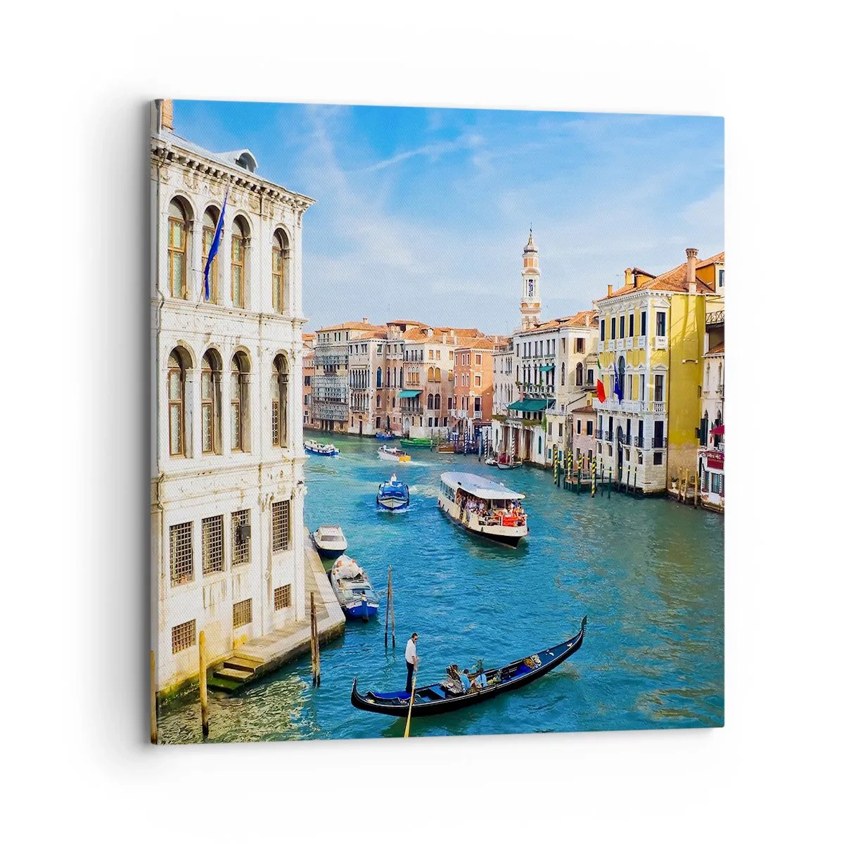 Cuadro sobre lienzo - Impresión de Imagen - Tráfico único en el mundo - 70x70 cm