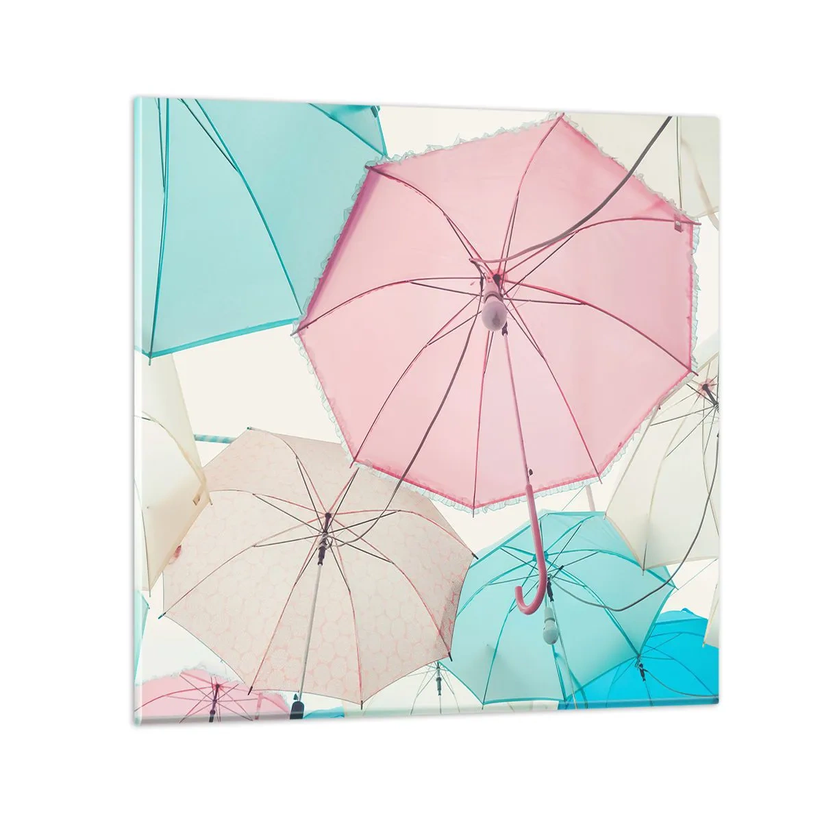 Cuadro sobre vidrio - Impresiones sobre Vidrio - A veces el sol, a veces la lluvia - 40x40 cm